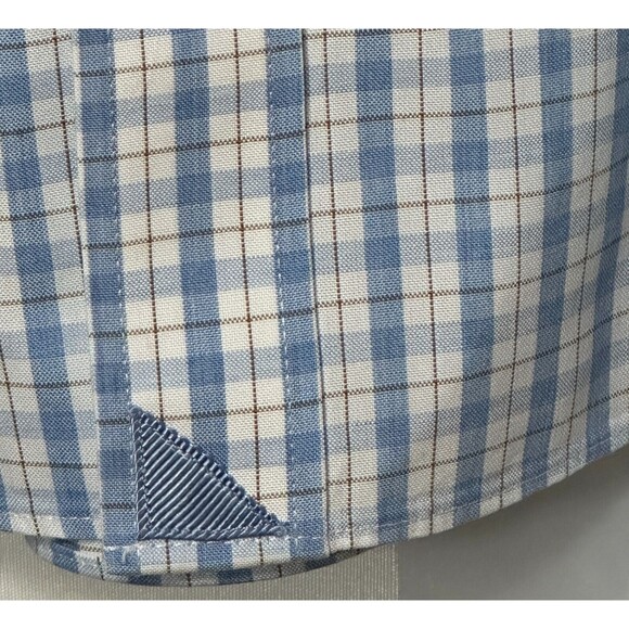 Untuckit Shirt Men's XXXL Check/Plaid Button Up Roodeberg Wrinkle Free Cotton - Picture 3 of 13
